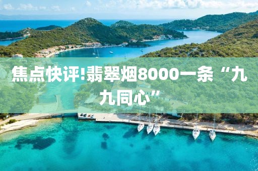 焦点快评!翡翠烟8000一条“九九同心”