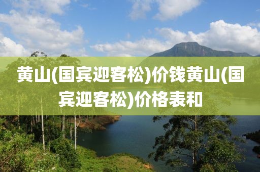 黄山(国宾迎客松)价钱黄山(国宾迎客松)价格表和