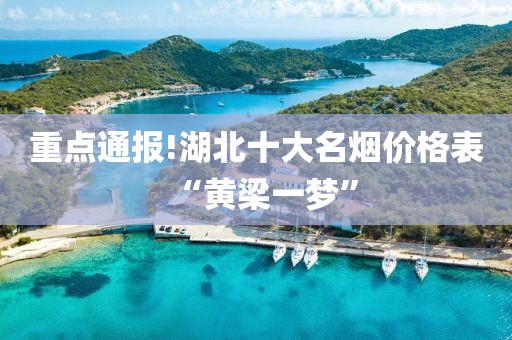 重点通报!湖北十大名烟价格表“黄梁一梦”