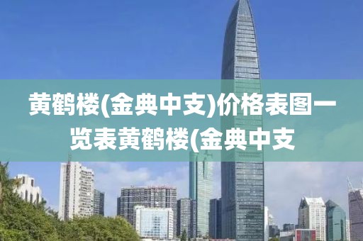 黄鹤楼(金典中支)价格表图一览表黄鹤楼(金典中支