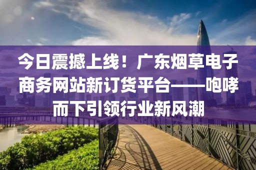 今日震撼上线！广东烟草电子商务网站新订货平台——咆哮而下引领行业新风潮