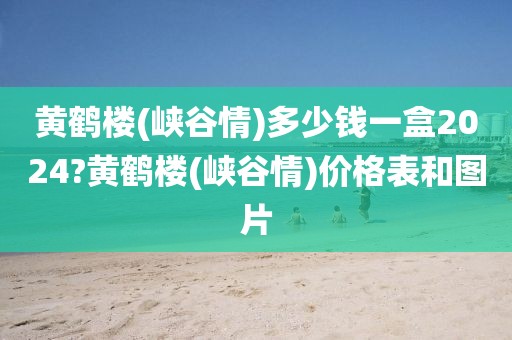 黄鹤楼(峡谷情)多少钱一盒2024?黄鹤楼(峡谷情)价格表和图片