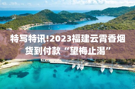 特写特讯!2023福建云霄香烟货到付款“望梅止渴”