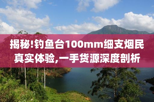 揭秘!钓鱼台100mm细支烟民真实体验,一手货源深度剖析