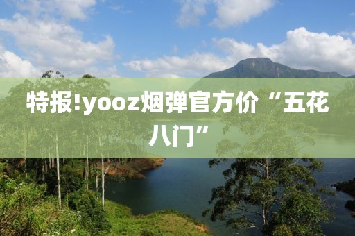 特报!yooz烟弹官方价“五花八门”