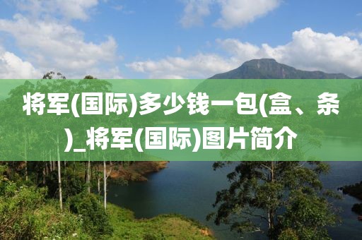 将军(国际)多少钱一包(盒、条)_将军(国际)图片简介