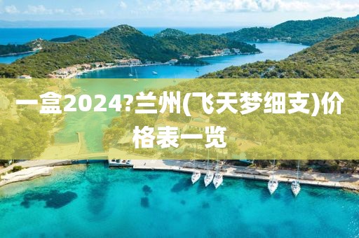 一盒2024?兰州(飞天梦细支)价格表一览