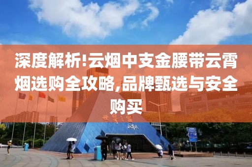 深度解析!云烟中支金腰带云霄烟选购全攻略,品牌甄选与安全购买