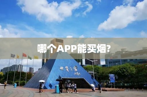 哪个APP能买烟?