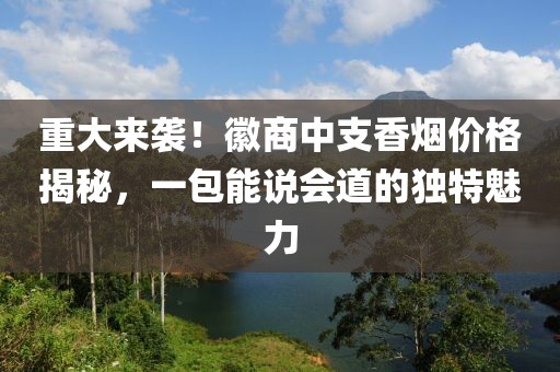 重大来袭！徽商中支香烟价格揭秘，一包能说会道的独特魅力