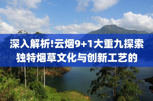 深入解析!云烟9+1大重九探索独特烟草文化与创新工艺的