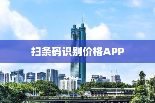 扫条码识别价格APP